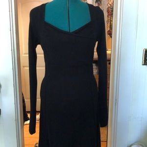 Athleta black sweater dress, small